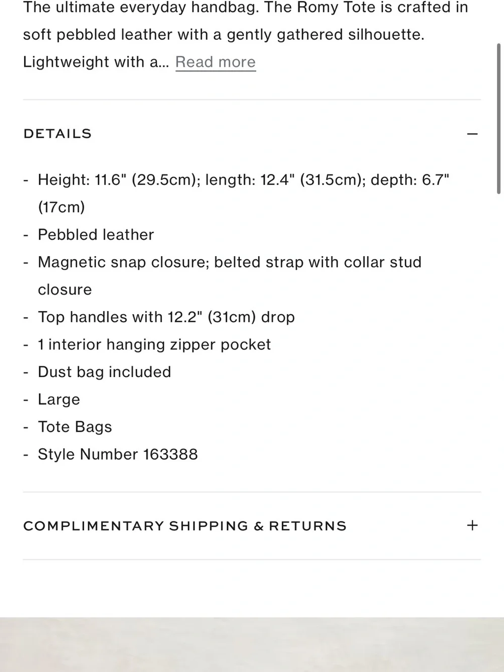 Tory Burch Deep Brown Leather Tote Bag